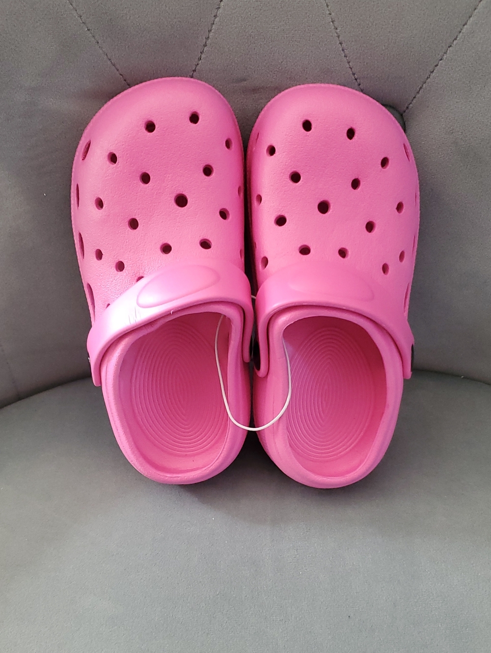Sz 10 Ggirls Water Clogs - Pink Slip-On Sandals with Heel Strap